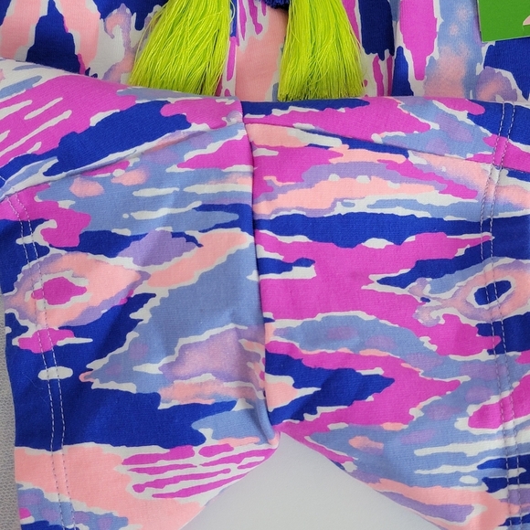 Lilly Pulitzer Amethyst One Too Many 4" Yasmin Knit Terry Shorts Sz M NEW - Picture 9 of 13